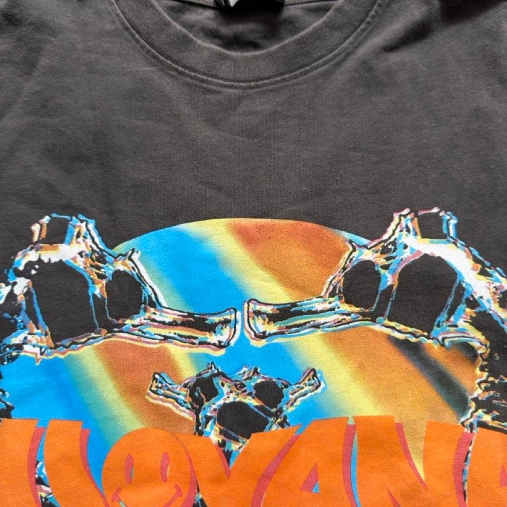 Vintage 90s Y2K Novana Come As You Are Octopus Graphic T-Shirt Black Grey Mens M - Picture 3 of 4